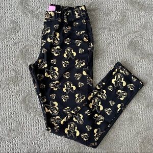 NWOT Kids Disney Minnie Mouse Pants size XL in Black